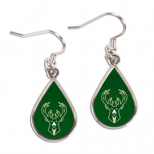 Milwaukee Bucks Tear Drop Earrings Licensed Special Order - ToylandEU