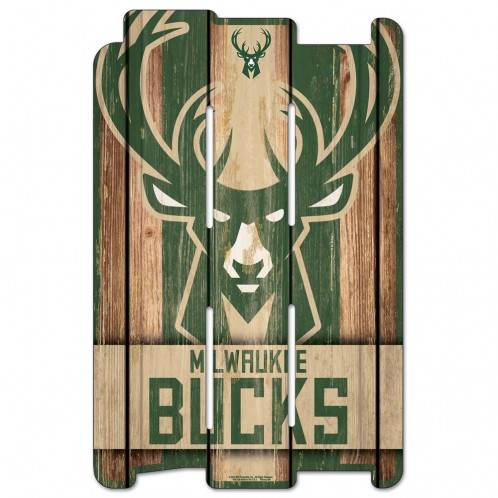Milwaukee Bucks Wood Fence Style Sign 11x17 Special Order - ToylandEU
