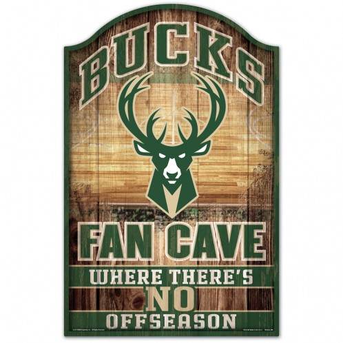 Milwaukee Bucks Wood Sign 11x17 Fan Cave Design Wall Decor - ToylandEU