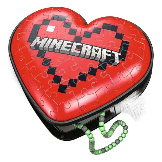  Minecraft 3D Jigsaw Puzzle Heart Box Durable Storage -  ToylandEU™