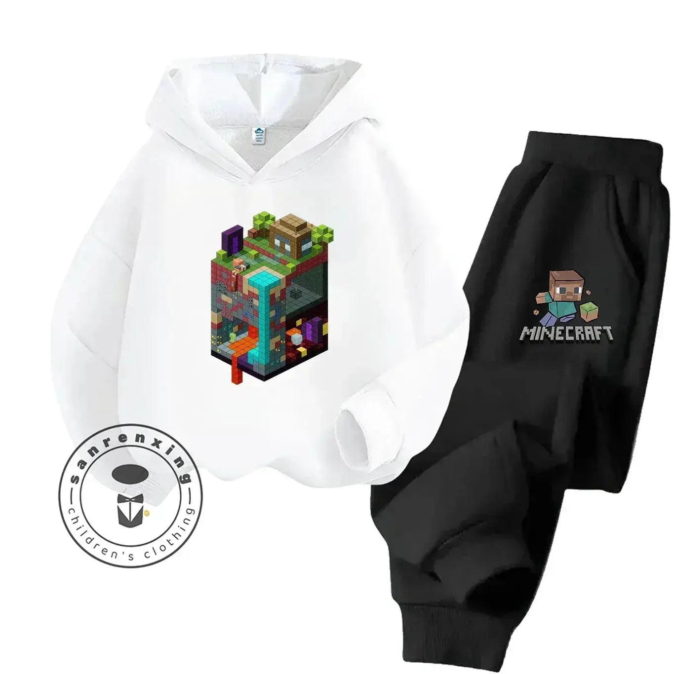  2025 New Fashion Minecraft Cartoon Printed Hoodie Set For Children Teenagers Boys Girls Casual Hot Sale Autumn Winter -  ToylandEU™