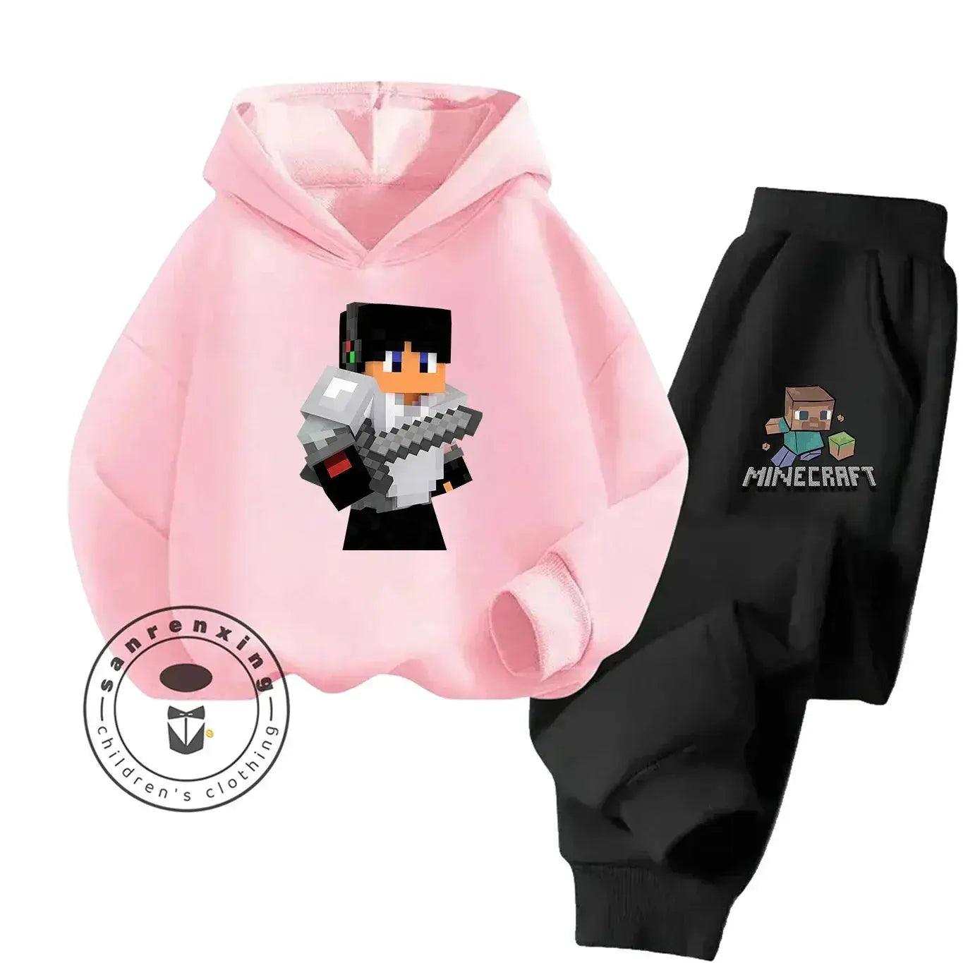  2025 New Fashion Minecraft Cartoon Printed Hoodie Set For Children Teenagers Boys Girls Casual Hot Sale Autumn Winter -  ToylandEU™