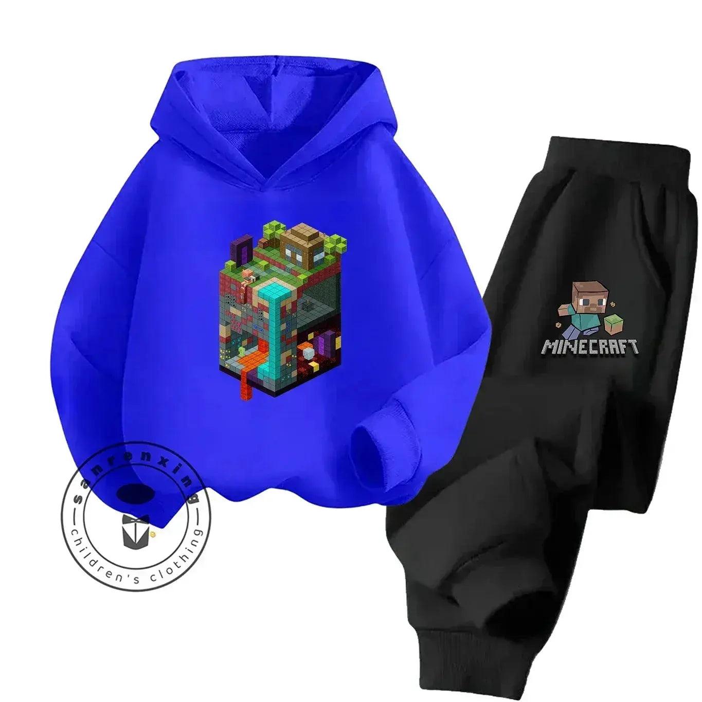  2025 New Fashion Minecraft Cartoon Printed Hoodie Set For Children Teenagers Boys Girls Casual Hot Sale Autumn Winter -  ToylandEU™