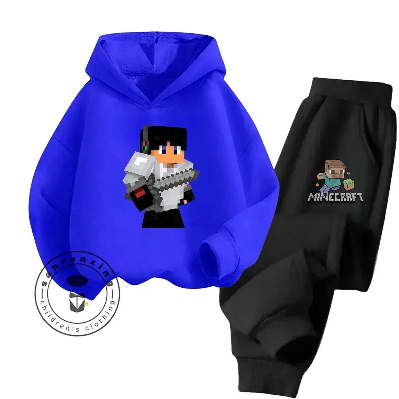  2025 New Fashion Minecraft Cartoon Printed Hoodie Set For Children Teenagers Boys Girls Casual Hot Sale Autumn Winter -  ToylandEU™