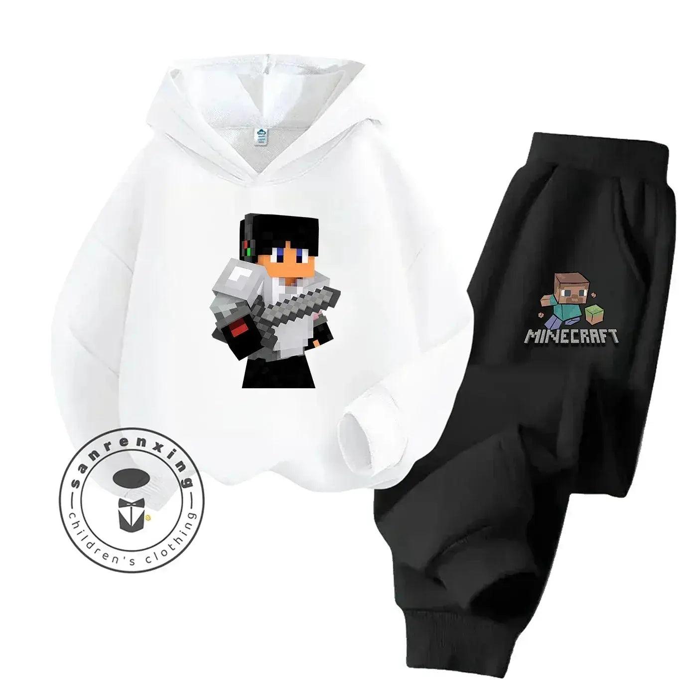  2025 New Fashion Minecraft Cartoon Printed Hoodie Set For Children Teenagers Boys Girls Casual Hot Sale Autumn Winter -  ToylandEU™