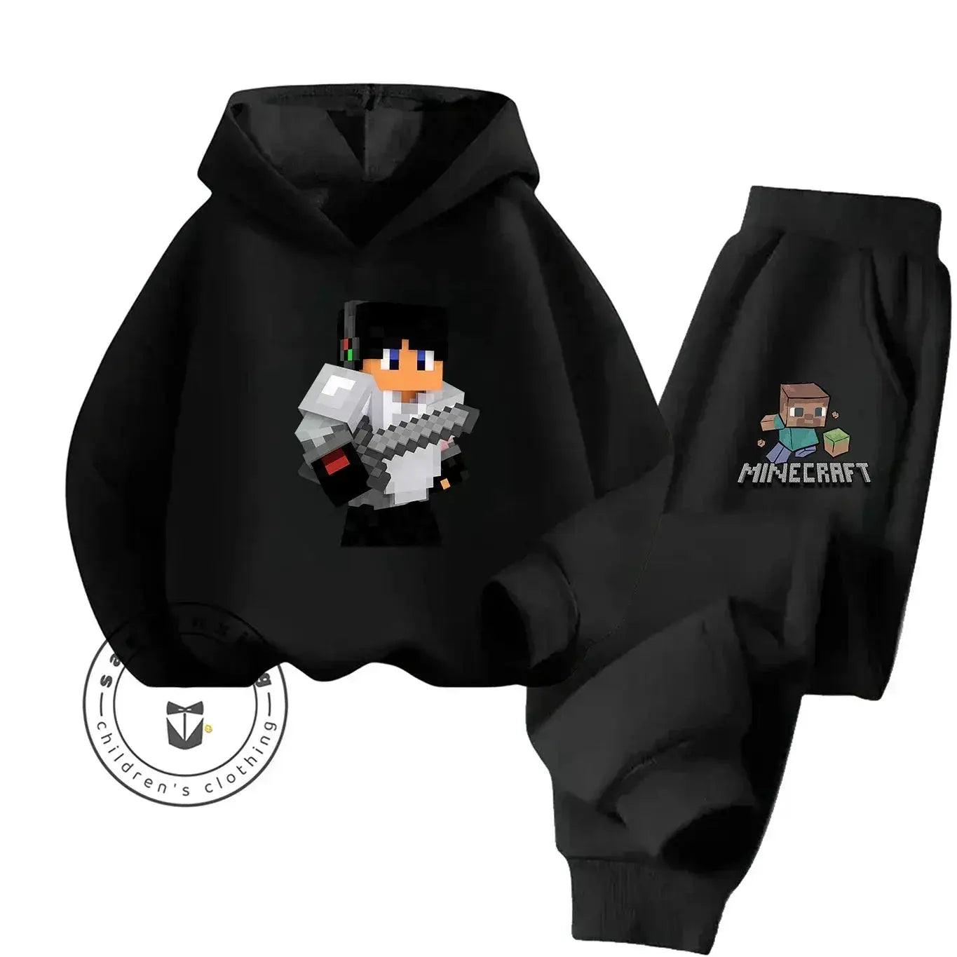  2025 New Fashion Minecraft Cartoon Printed Hoodie Set For Children Teenagers Boys Girls Casual Hot Sale Autumn Winter -  ToylandEU™