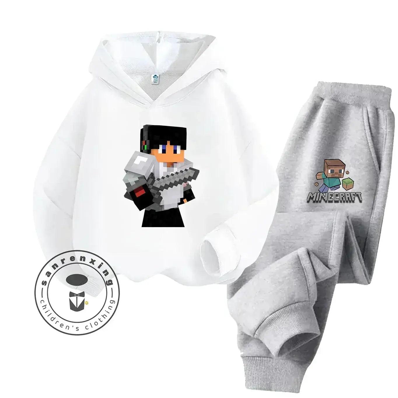  2025 New Fashion Minecraft Cartoon Printed Hoodie Set For Children Teenagers Boys Girls Casual Hot Sale Autumn Winter -  ToylandEU™