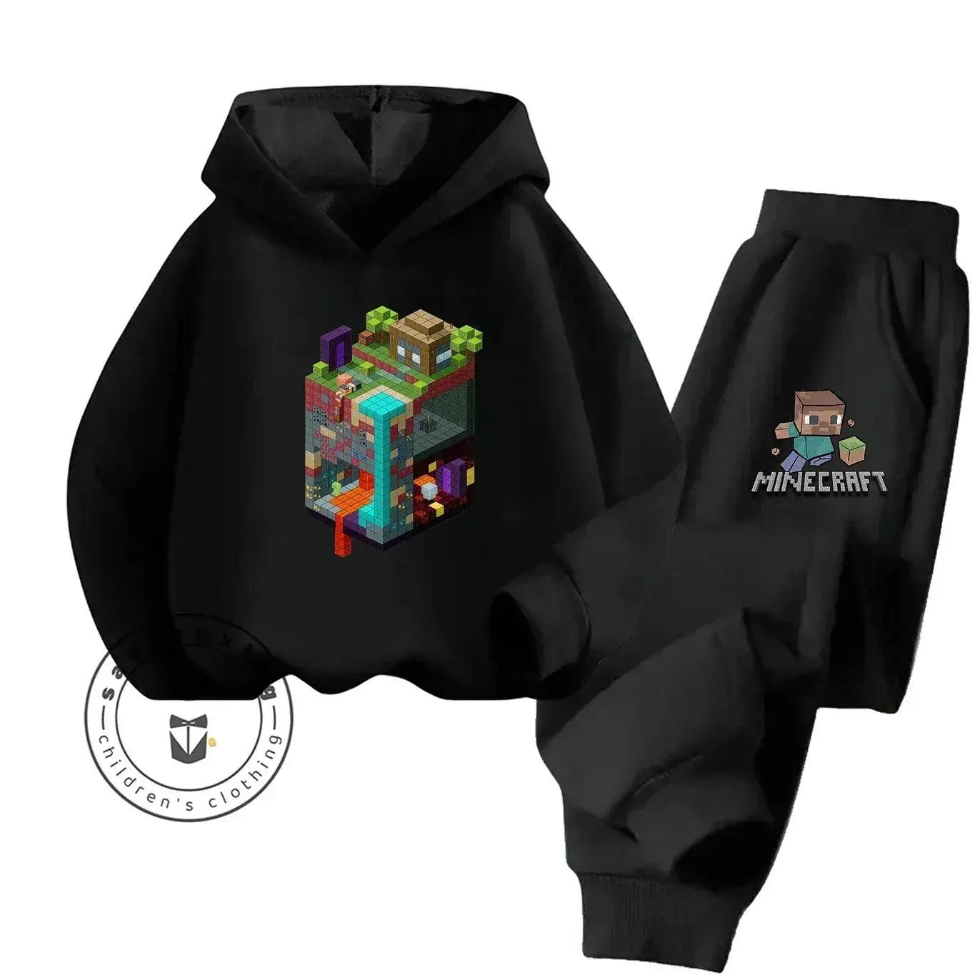  2025 New Fashion Minecraft Cartoon Printed Hoodie Set For Children Teenagers Boys Girls Casual Hot Sale Autumn Winter -  ToylandEU™