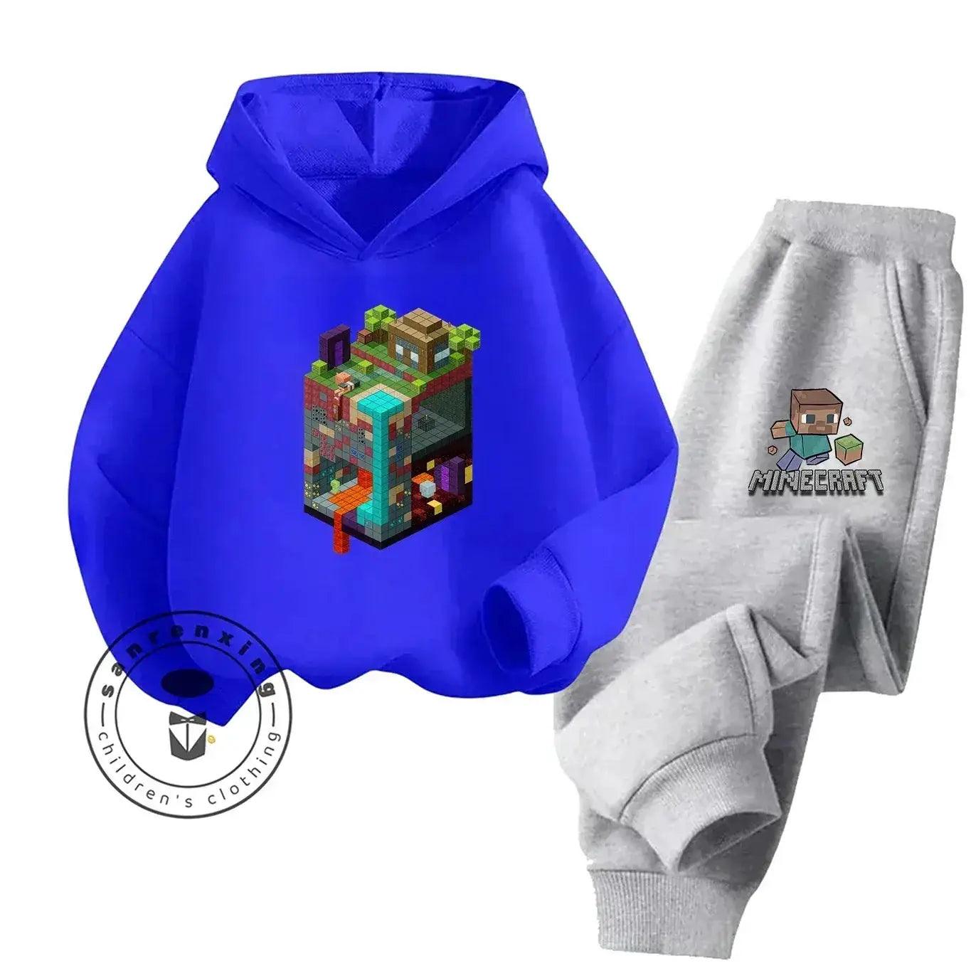  2025 New Fashion Minecraft Cartoon Printed Hoodie Set For Children Teenagers Boys Girls Casual Hot Sale Autumn Winter -  ToylandEU™