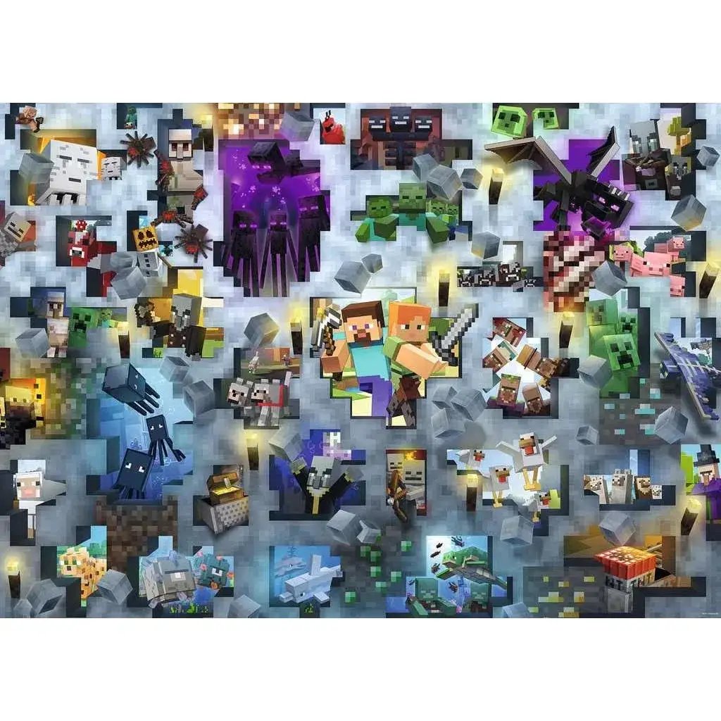 Minecraft Mobs 1000 Piece Puzzle For Challenge Seekers - ToylandEU