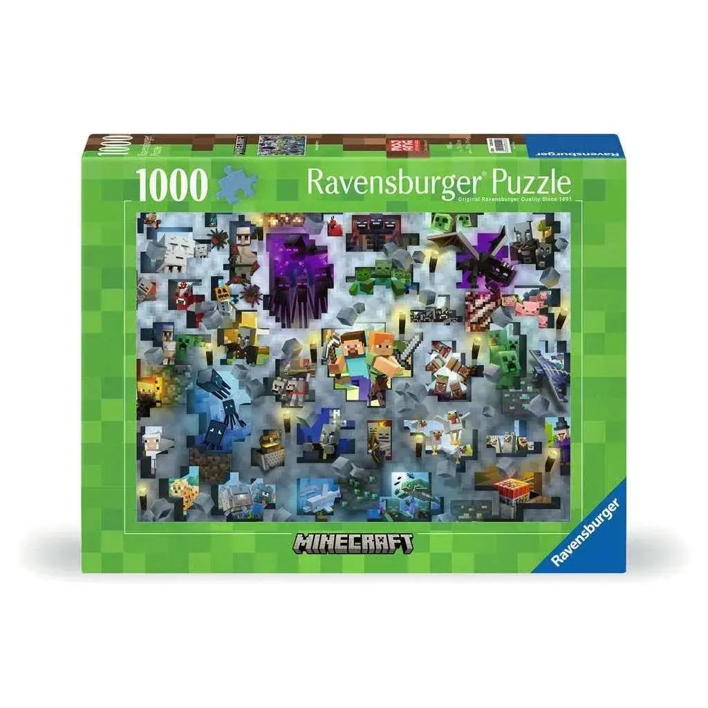 Minecraft Mobs 1000 Piece Jigsaw Puzzle Ravensburger - ToylandEU