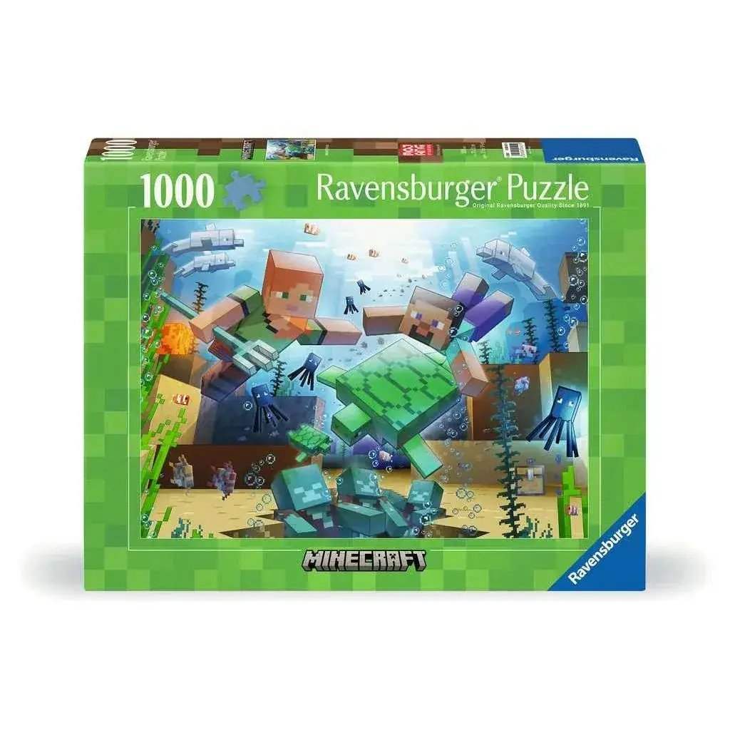 Minecraft Mosaic 1000 Piece Jigsaw Puzzle For Creative Builders - ToylandEU