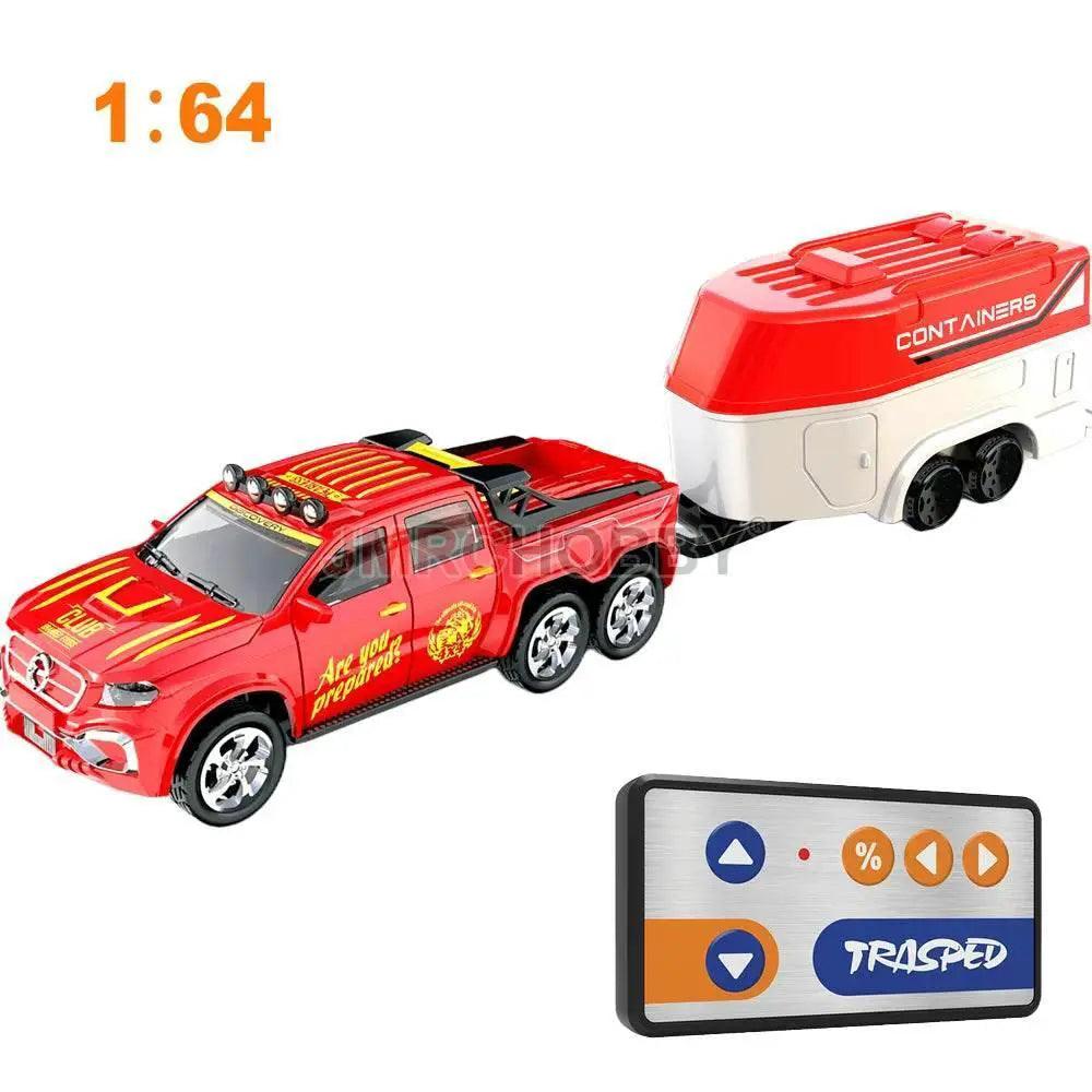  Mini 1:64 RC Car Model with Trailer - 2.4GHz Remote Control Vehicle  -  ToylandEU™