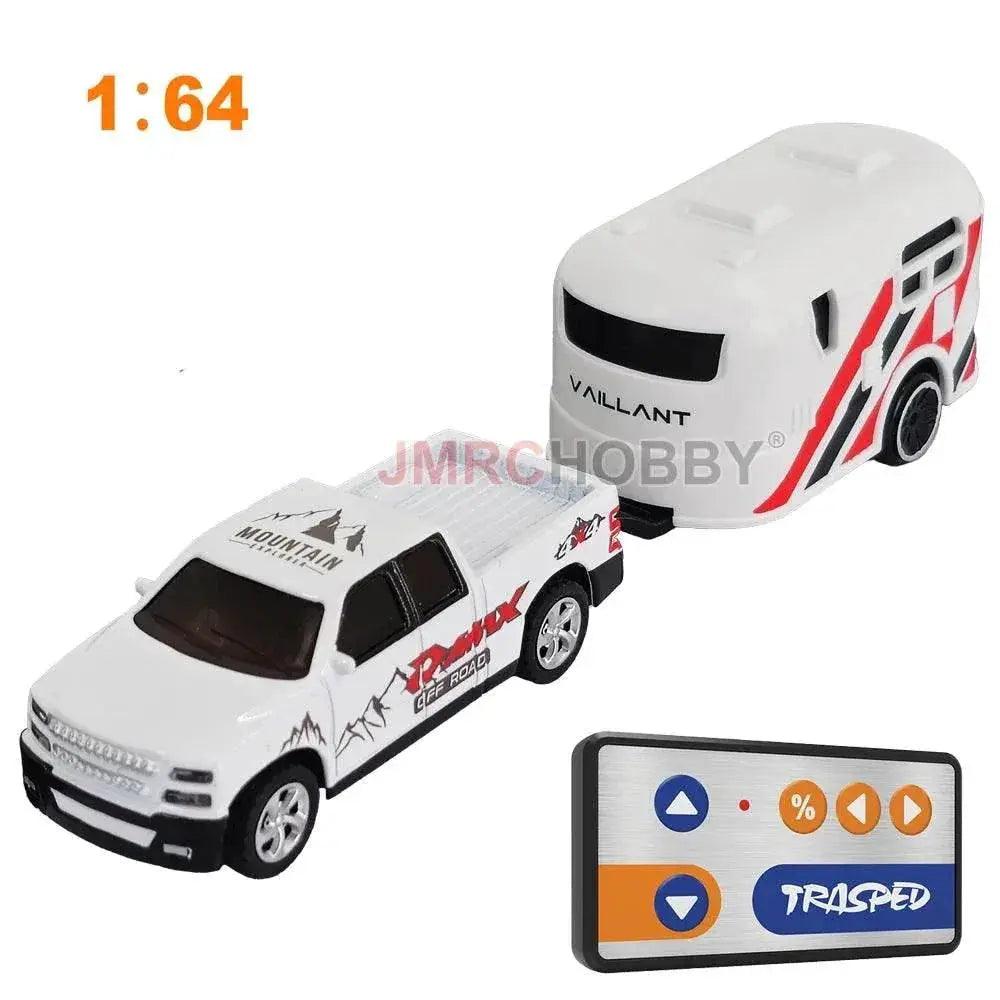 Mini 1:64 RC Car Model with Trailer - 2.4GHz Remote Control Vehicle  -  ToylandEU™