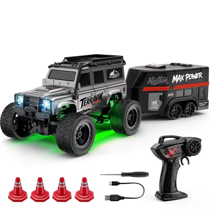  Mini 1 64 Remote Control Car With Trailer Off Road Fun -  ToylandEU™