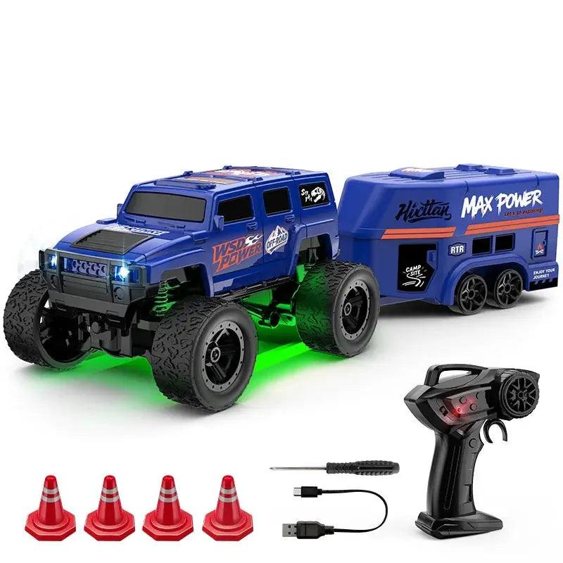  Mini 1 64 Remote Control Car With Trailer Off Road Fun -  ToylandEU™