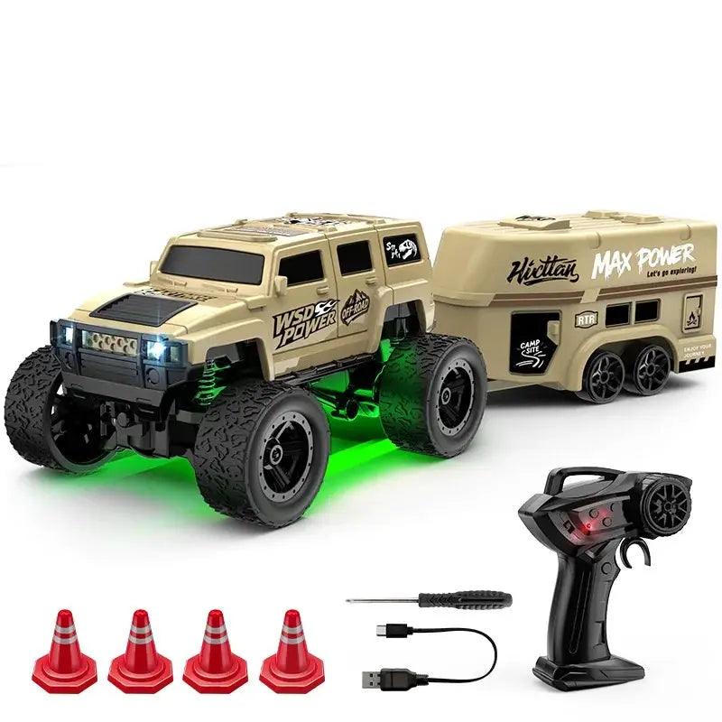  Mini 1 64 Remote Control Car With Trailer Off Road Fun -  ToylandEU™