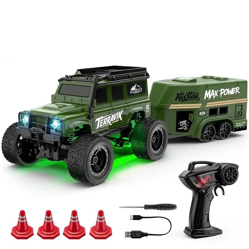  Mini 1 64 Remote Control Car With Trailer Off Road Fun -  ToylandEU™