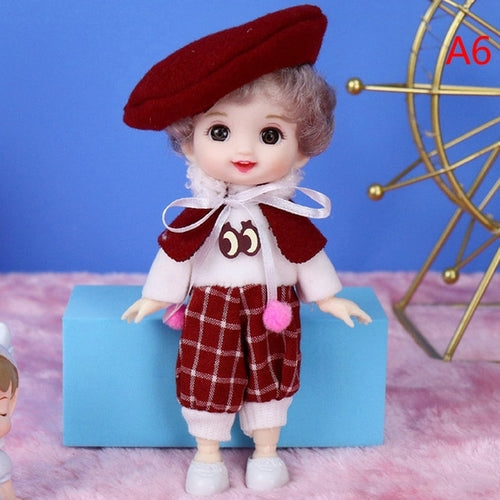 Fashion Mini BJD Doll with 13 Movable Joints and Big 3D Eyes ToylandEU.com Toyland EU