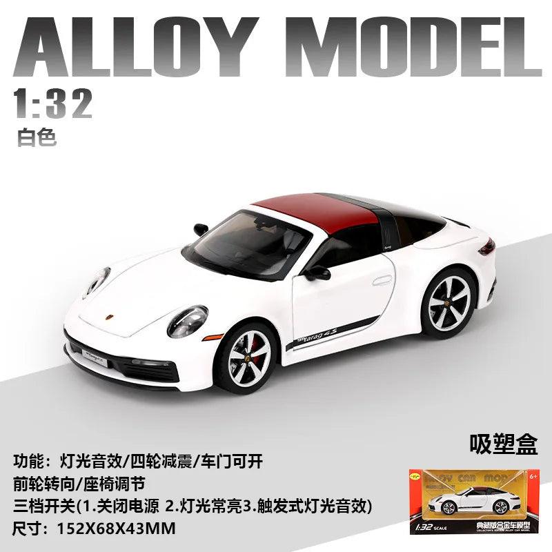 Mini Auto 911 Targa 4S Diecast | 1:32 Scale | Toylandeu™