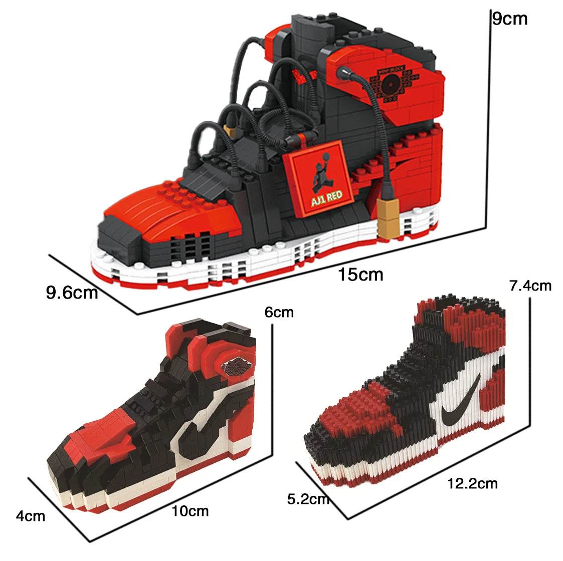 Mini Basketball Shoes 3D Puzzle Building Blocks Set for Adults - ToylandEU