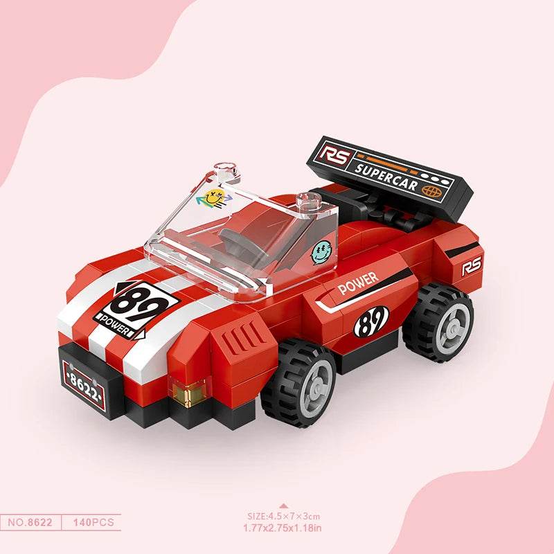 Mini Building Blocks Car Kit DIY Tank Fire Truck Locomotive - ToylandEU