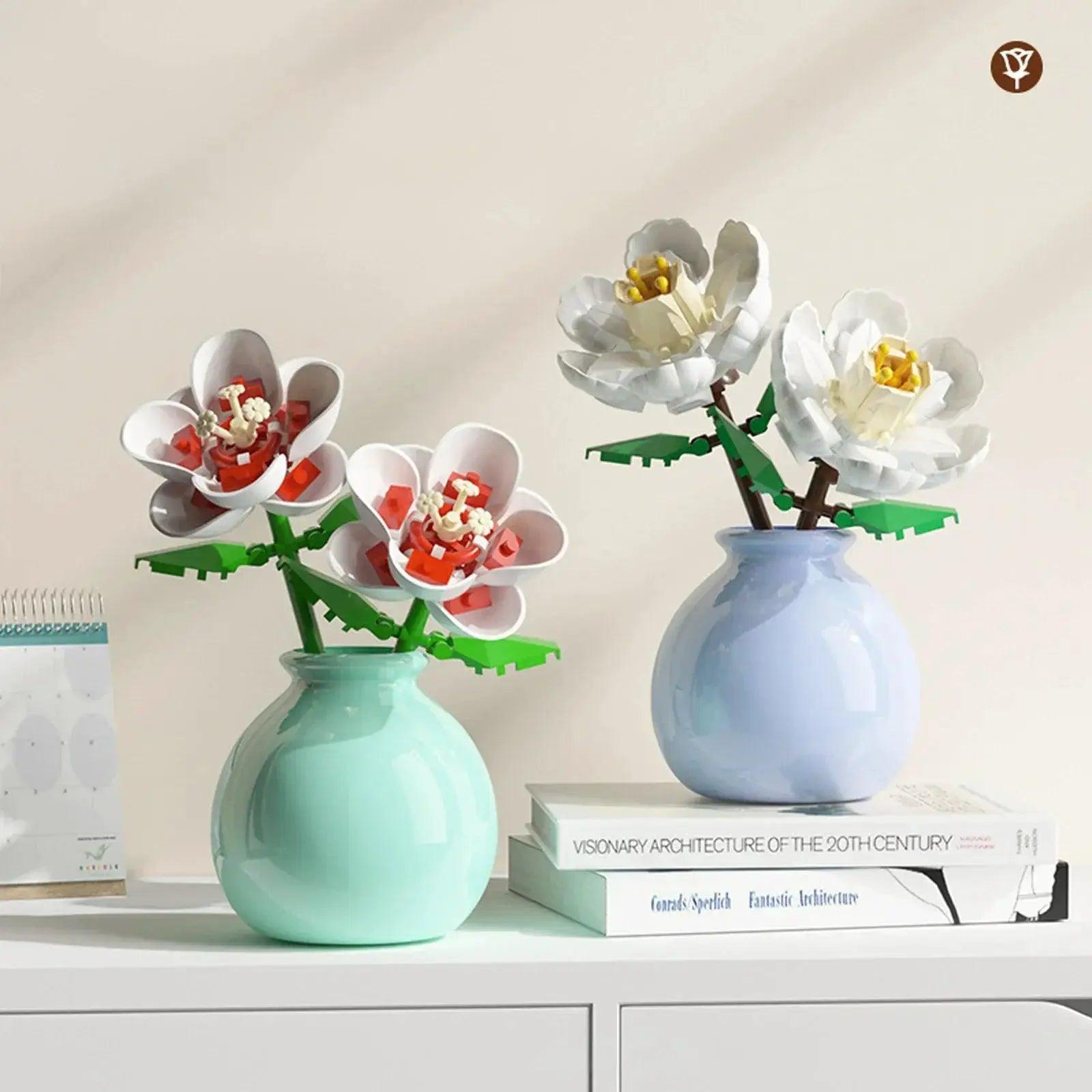  Mini Building Blocks Flower Vase DIY Kit Creative Gift -  ToylandEU™