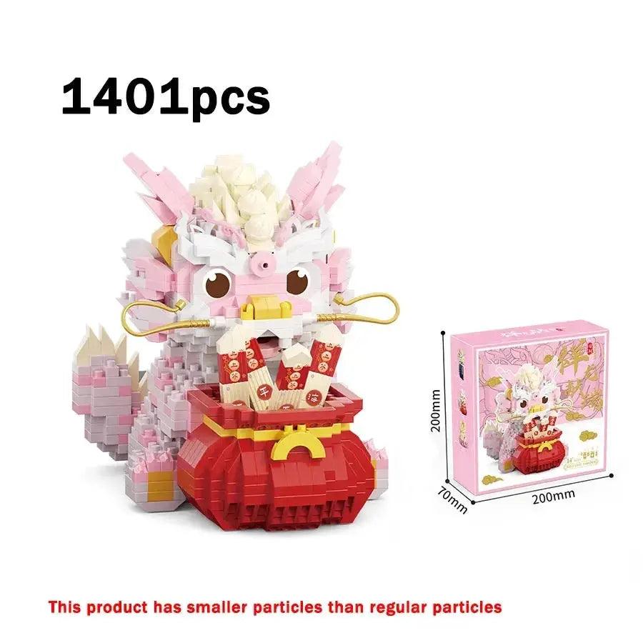  Mini Building Blocks Lion Dance Desktop Decor Gift Set -  ToylandEU™