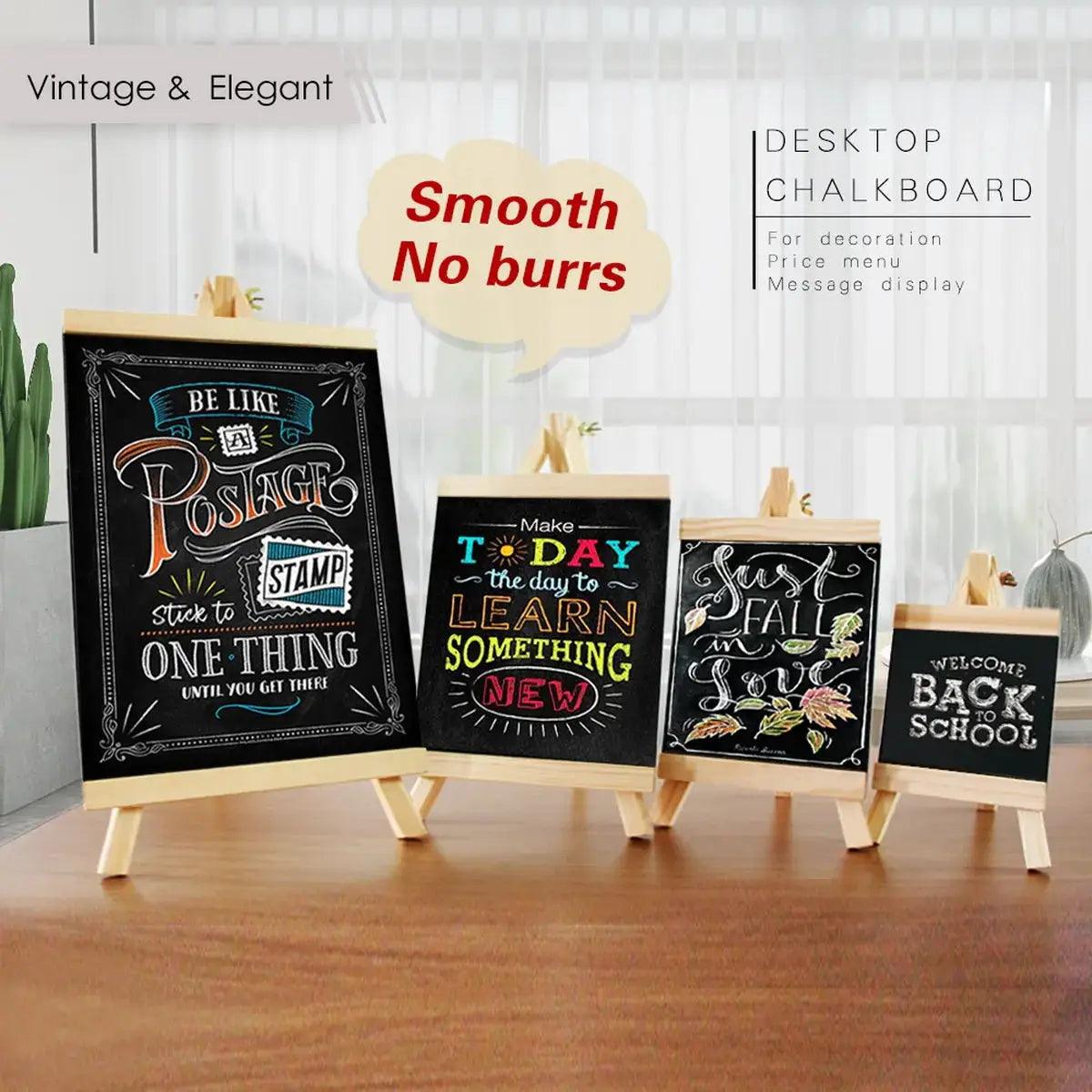  Mini Chalkboard Pine Wood Frame Durable Menu Board -  ToylandEU™