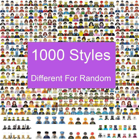 Mini City Movie Character Building Blocks - 10/50 Random Figures Set - ToylandEU