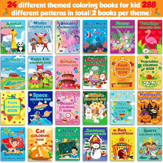  Mini Coloring Books Premium Bulk Pack For Kids -  ToylandEU™