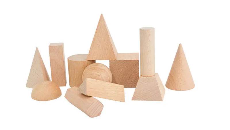 Mini DIY Wooden Toys Solid Geometric Shape Building Block Early Learning Educational Toy Montessori Home Study Tools Space Think - ToylandEU
