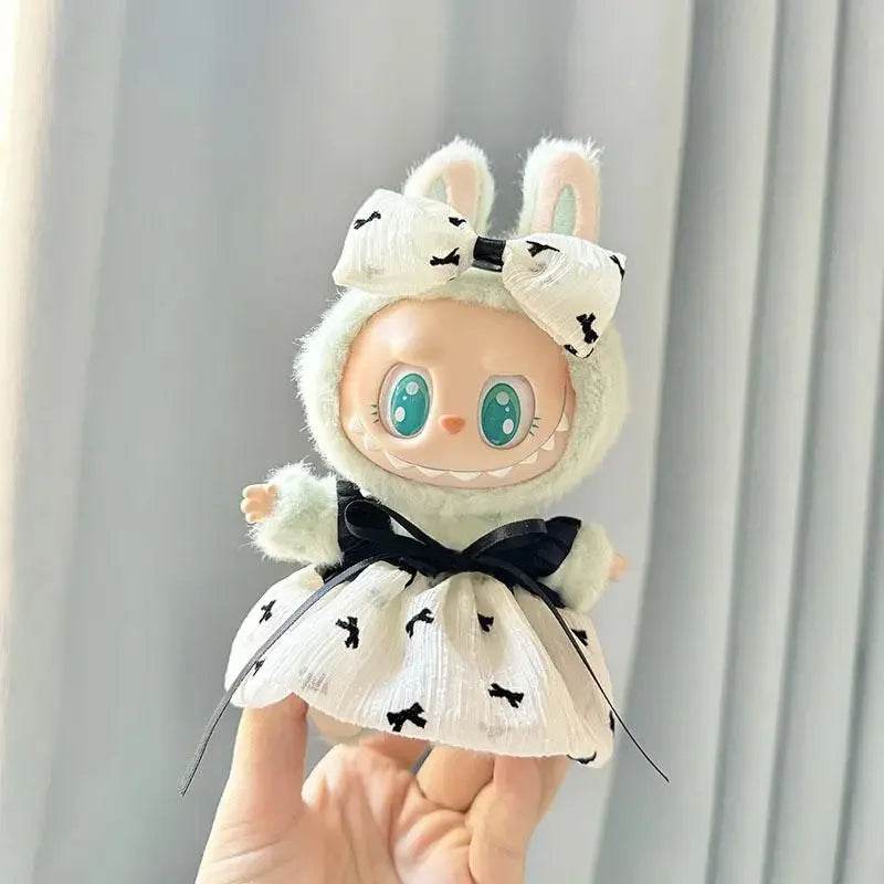 Mini Doll Clothes Outfit Accessories for Korea Kpop Exo Labubu Idol V1 V2 Skirt Sweater Clothing Gift - ToylandEU