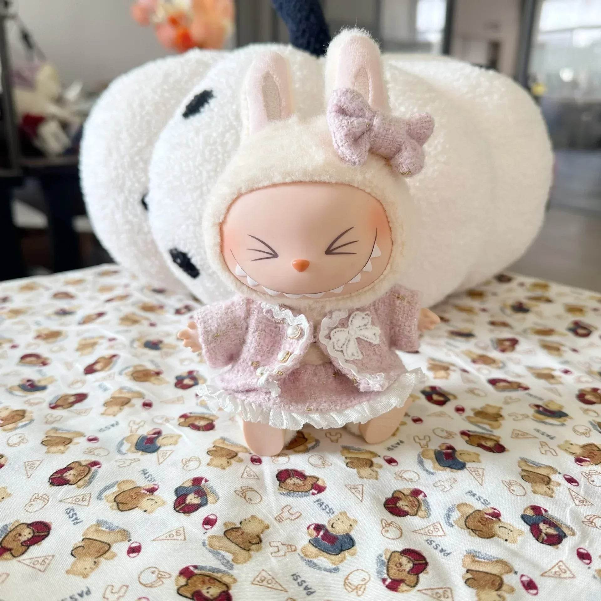 Mini Doll'S Clothes Outfit Accessories For Korea Kpop Exo 15cm Labubu Idol V2 Skirt Set Gift - ToylandEU