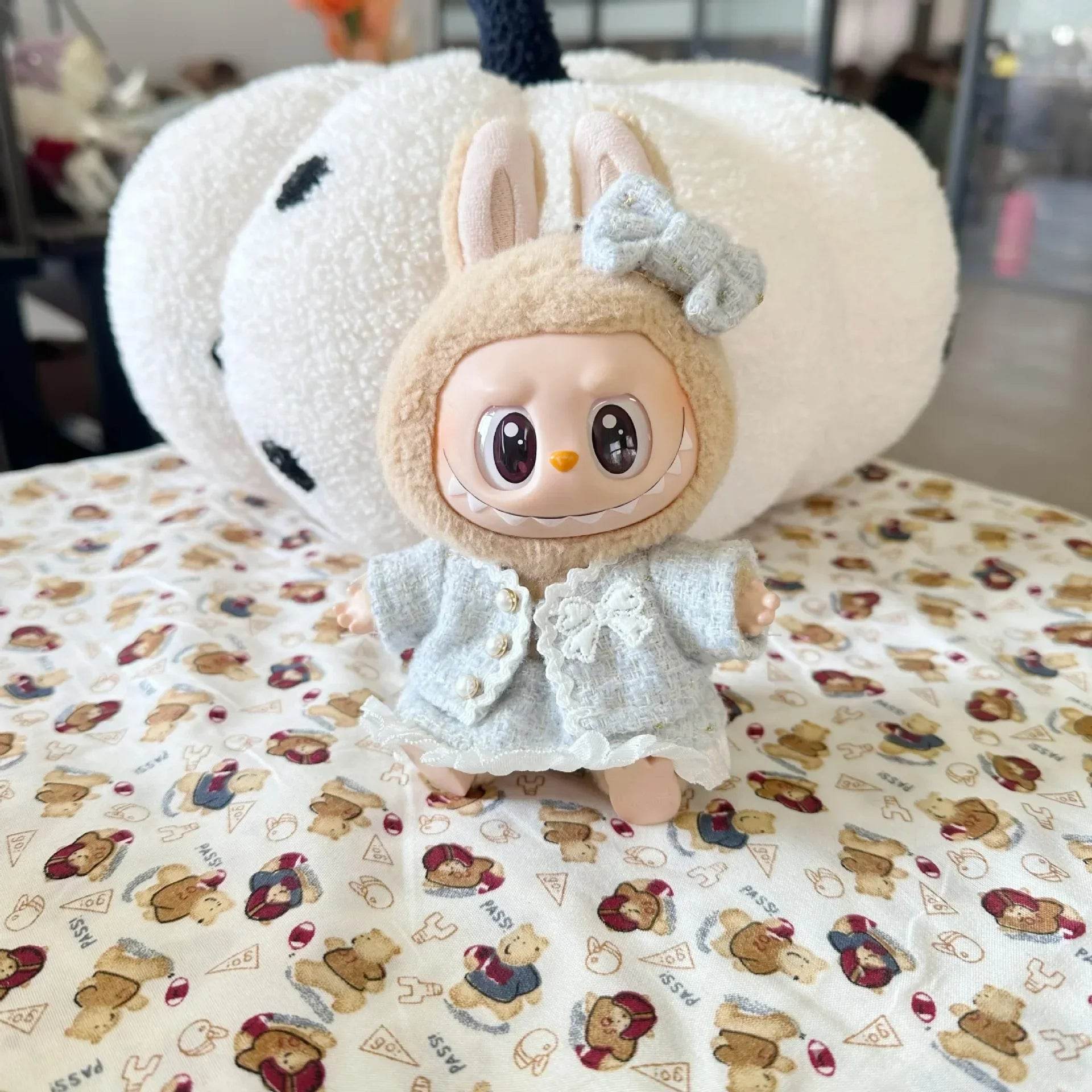 Mini Doll'S Clothes Outfit Accessories For Korea Kpop Exo 15cm Labubu Idol V2 Skirt Set Gift - ToylandEU