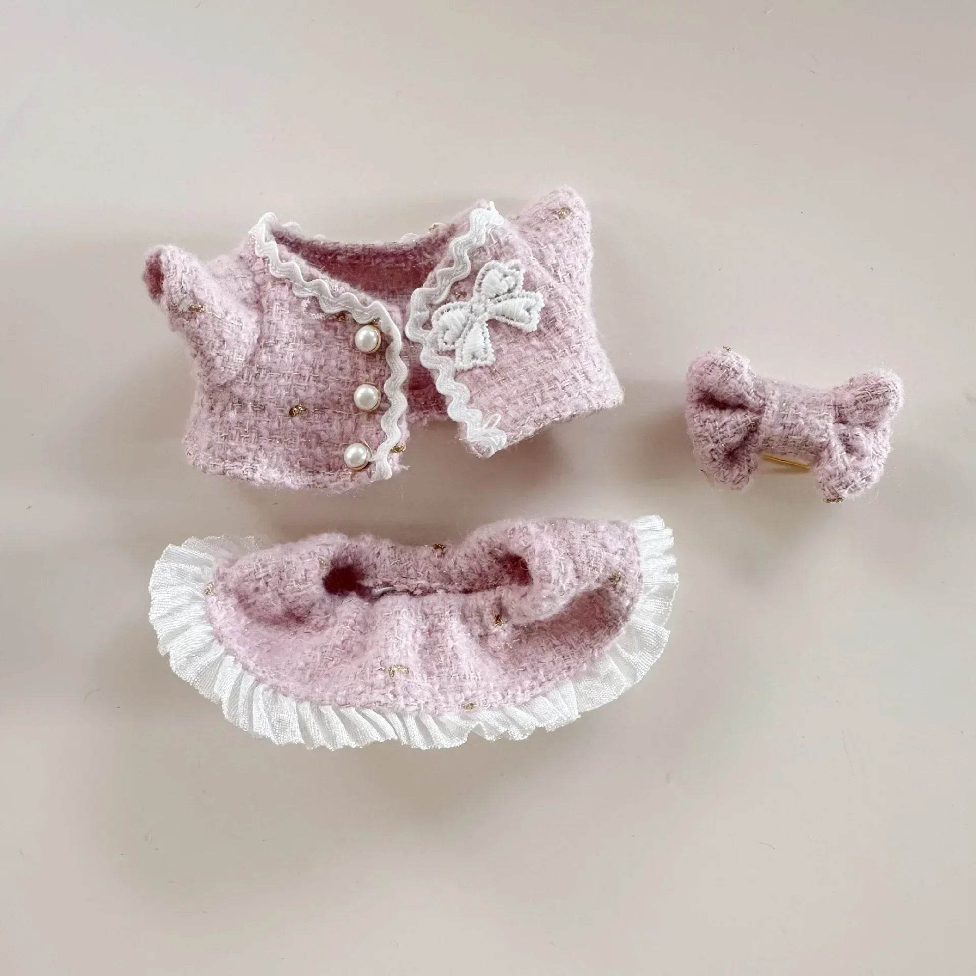 Mini Doll'S Clothes Outfit Accessories For Korea Kpop Exo 15cm Labubu Idol V2 Skirt Set Gift - ToylandEU