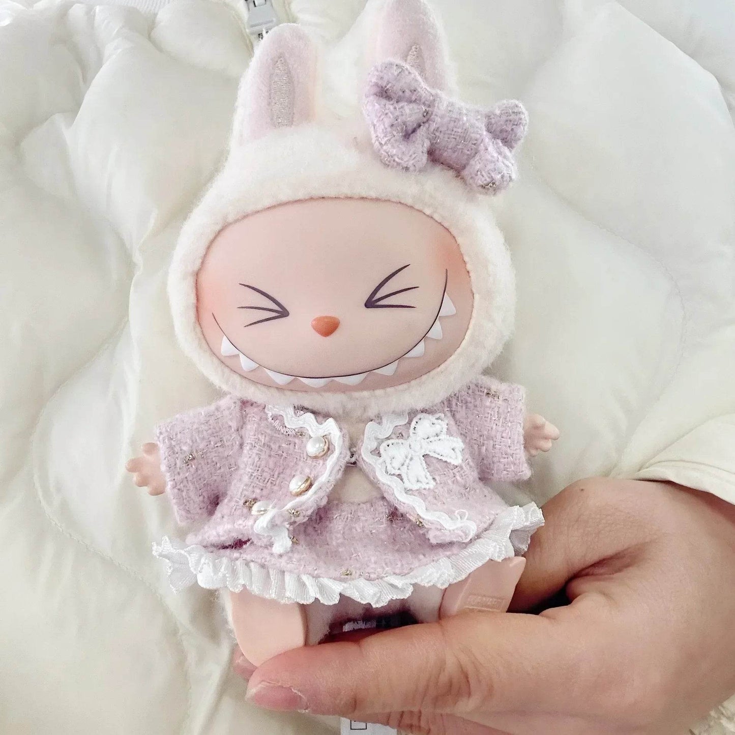 Mini Doll'S Clothes Outfit Accessories For Korea Kpop Exo 15cm Labubu Idol V2 Skirt Set Gift - ToylandEU