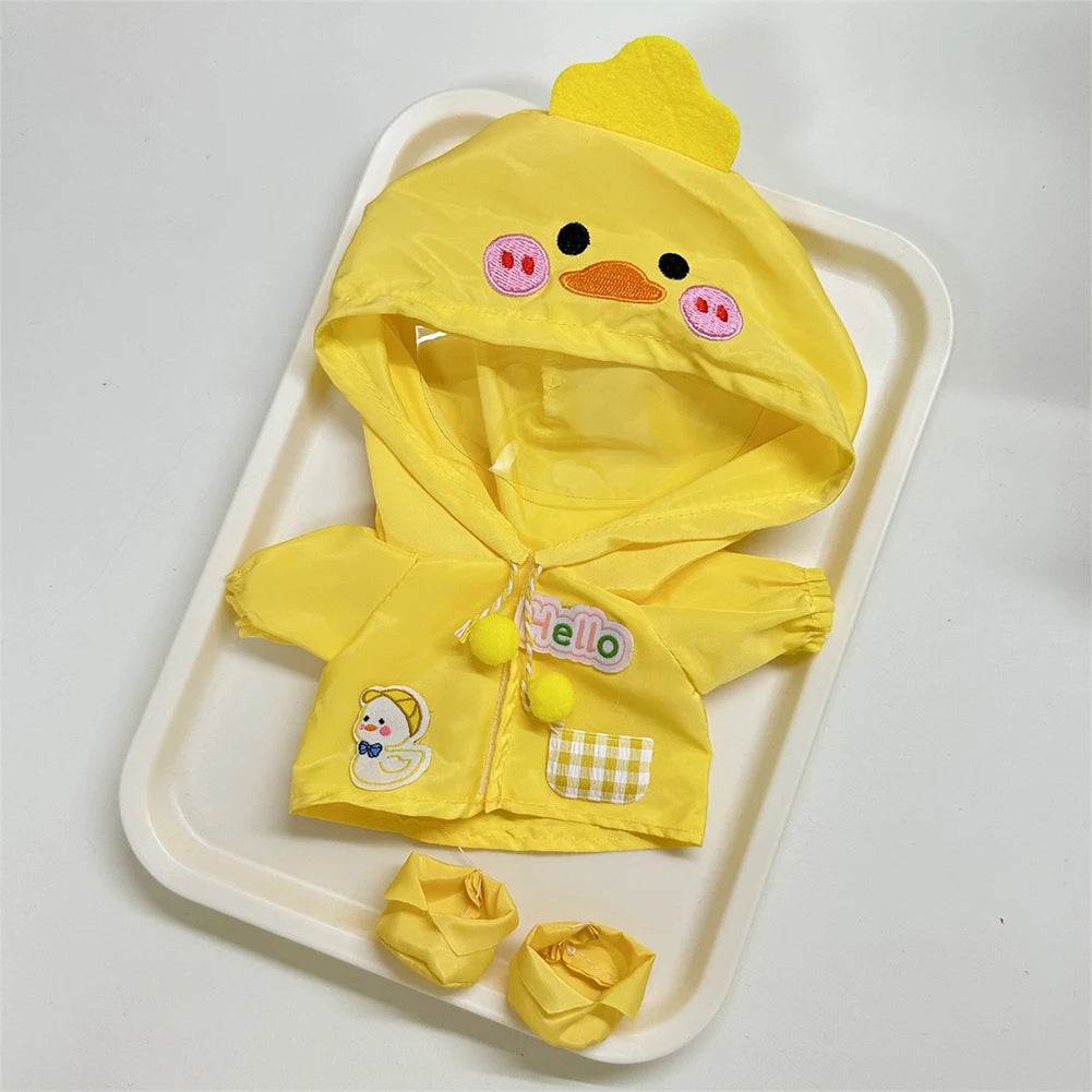 Mini Doll's Clothes Outfit Accessories For Ropa Labubu Idol Doll Raincoat Rain Boots Gift - ToylandEU