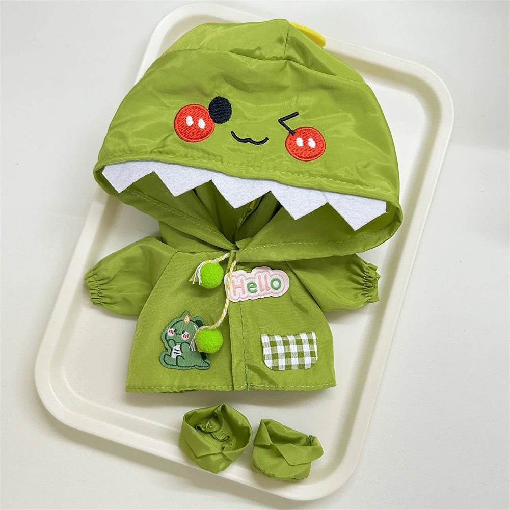 Mini Doll's Clothes Outfit Accessories For Ropa Labubu Idol Doll Raincoat Rain Boots Gift - ToylandEU