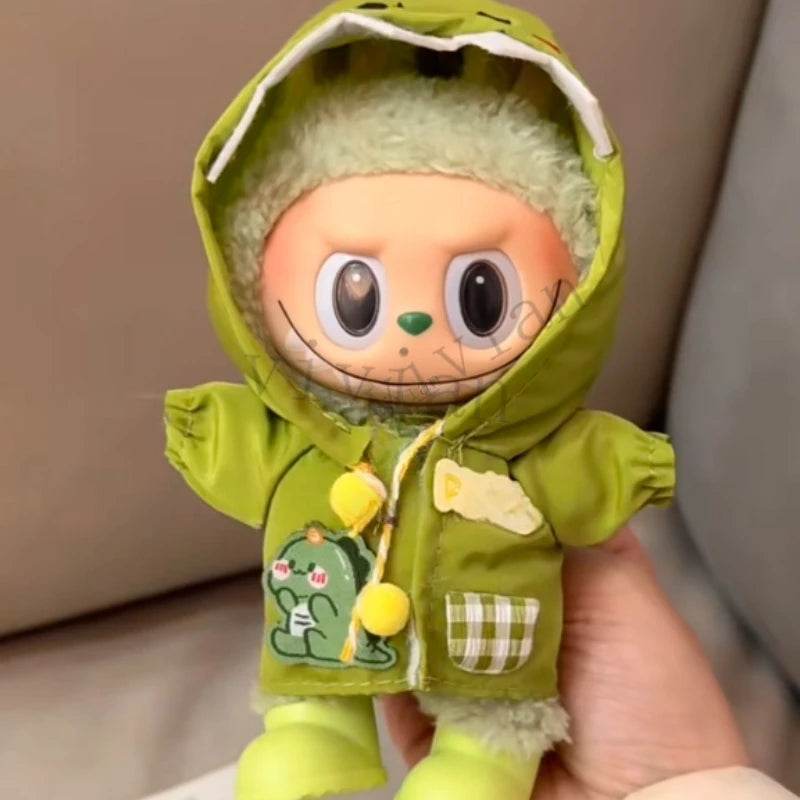 Mini Dolls Clothes Outfit Accessories For Ropa Labubu Idol Doll Raincoat Short Rain Boots Clothing Gift - ToylandEU
