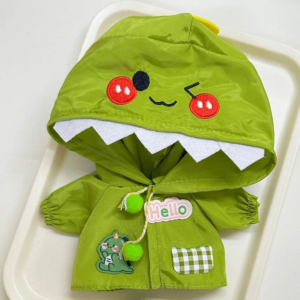 Mini Dolls Clothes Outfit Accessories For Ropa Labubu Idol Doll Raincoat Short Rain Boots Clothing Gift - ToylandEU