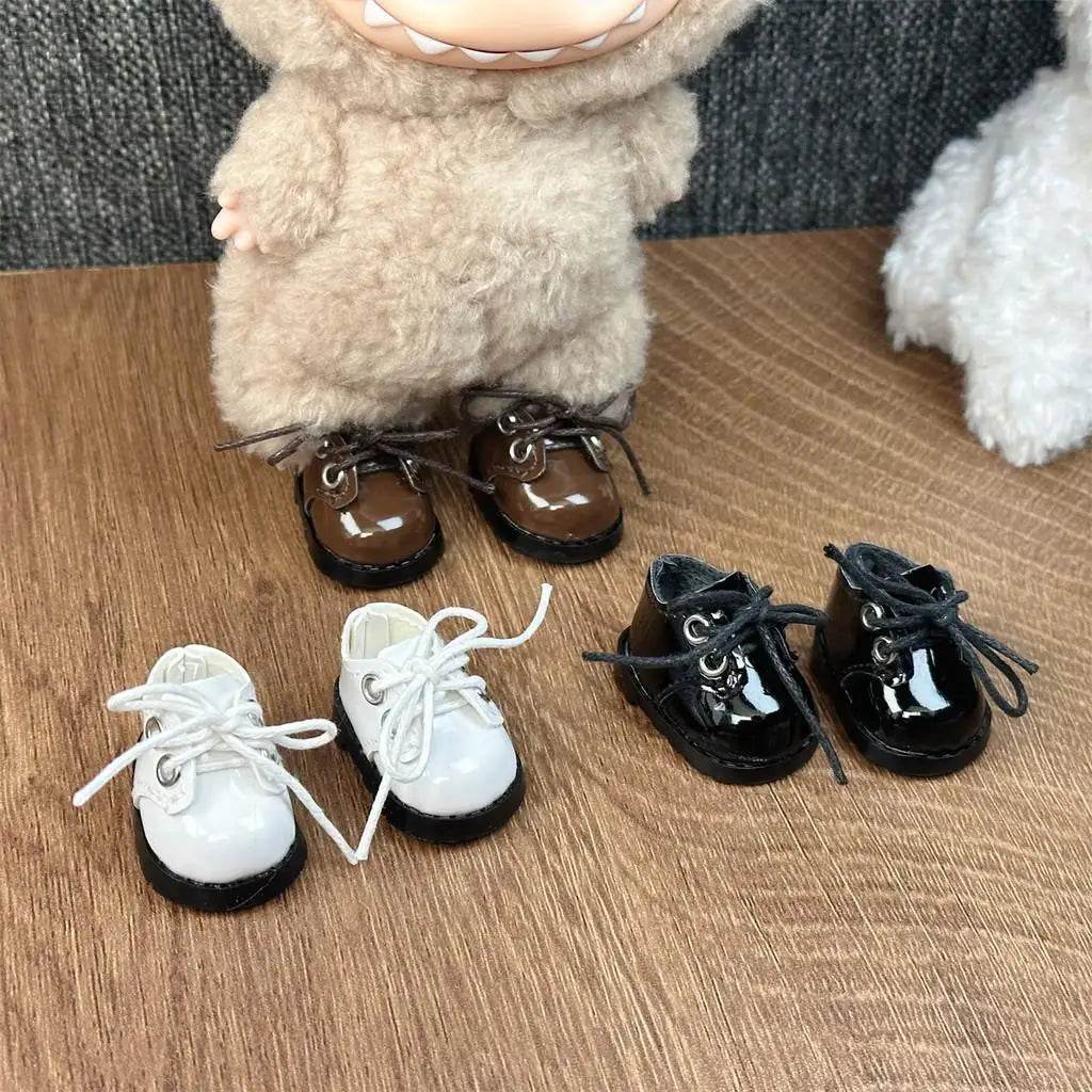 Mini Dolls Clothes Outfit Accessories for 15-17cm Labubu Idol and 10cm Cotton Doll Leather Shoes Toy Gift - ToylandEU