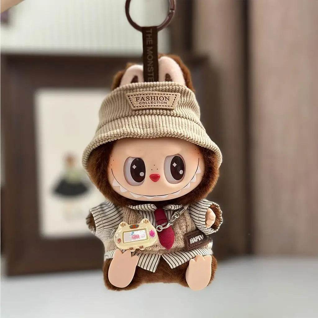 Mini Dolls Clothes Outfit Accessories for 15-17cm Ropa Labubu and 10cm Cotton Doll Striped Shirt Pendant Shoes Clothing - ToylandEU