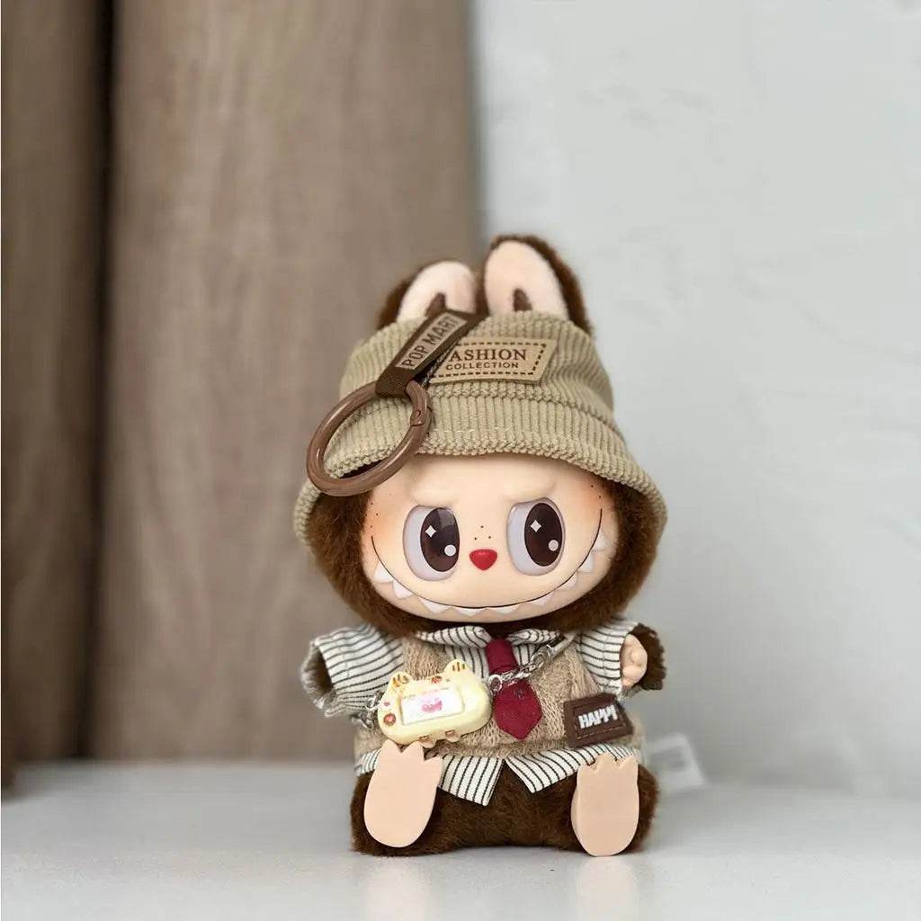 Mini Dolls Clothes Outfit Accessories for 15-17cm Ropa Labubu and 10cm Cotton Doll Striped Shirt Pendant Shoes Clothing - ToylandEU