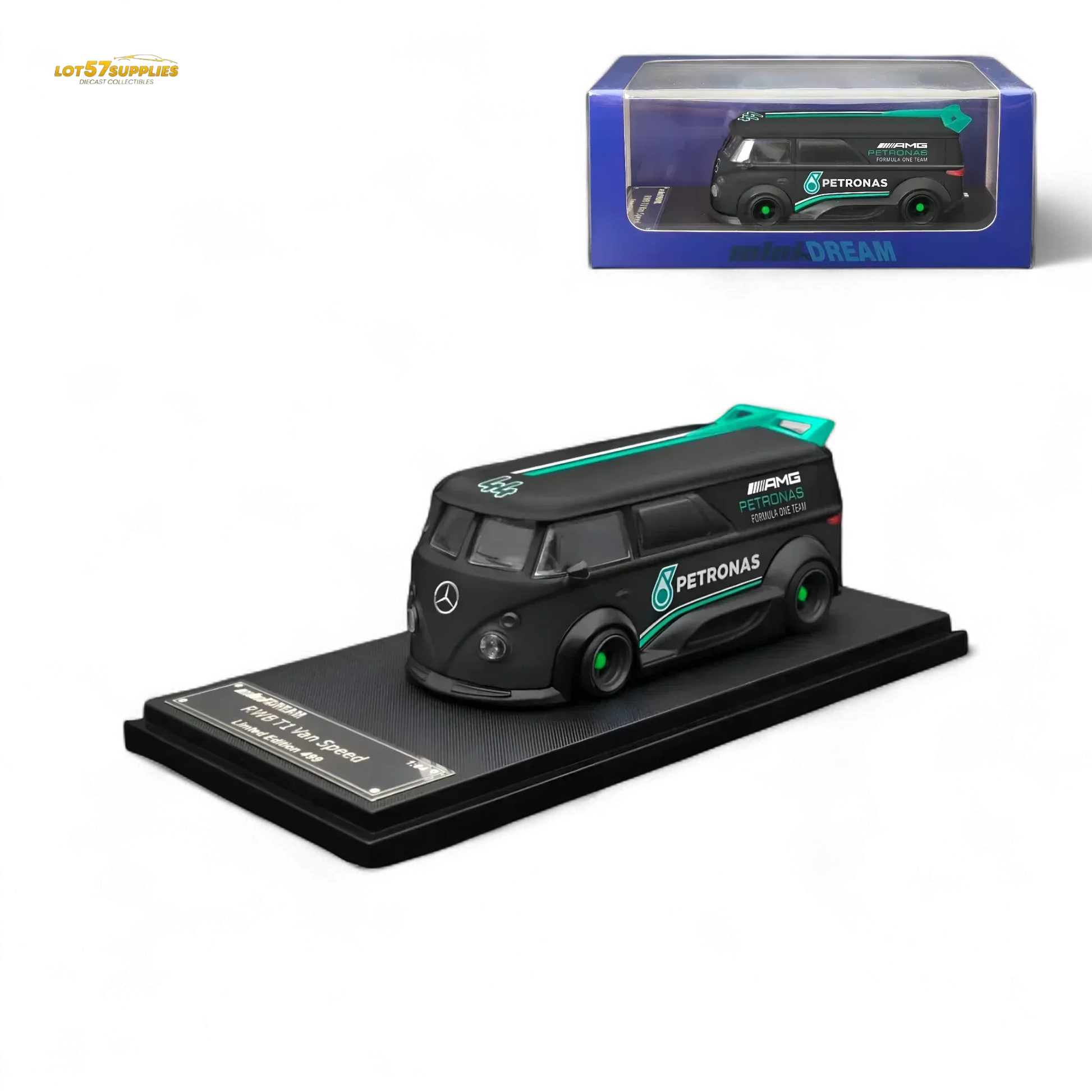 Mini Dream Volkswagen T1 RWB Van#44 in Petronas Livery 1:64 - ToylandEU