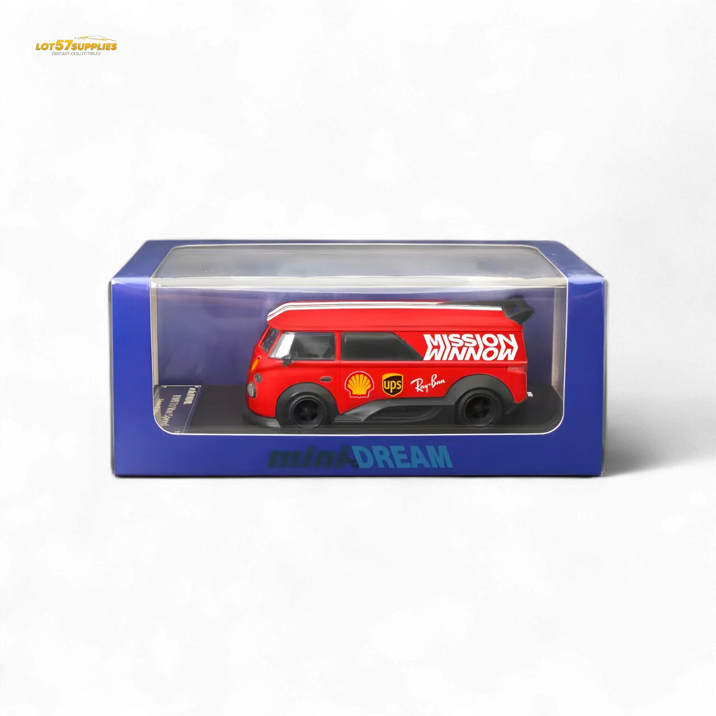 Mini Dream Volkswagen T1 RWB Van in Red WM Livery 1:64 - ToylandEU