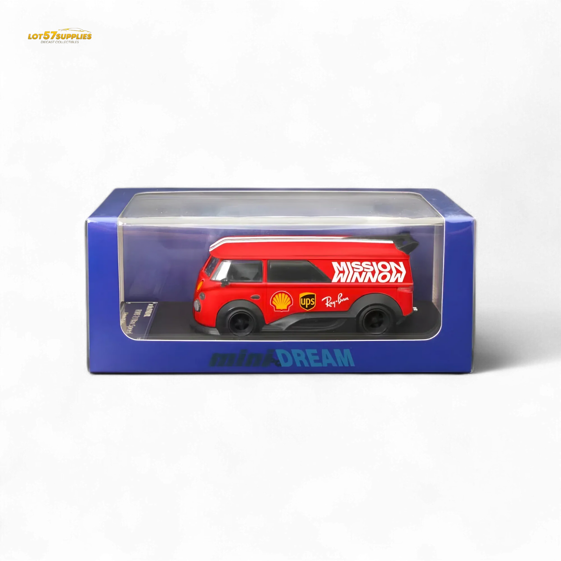 Mini Dream Volkswagen T1 RWB Van in Red WM Livery 1:64 - ToylandEU
