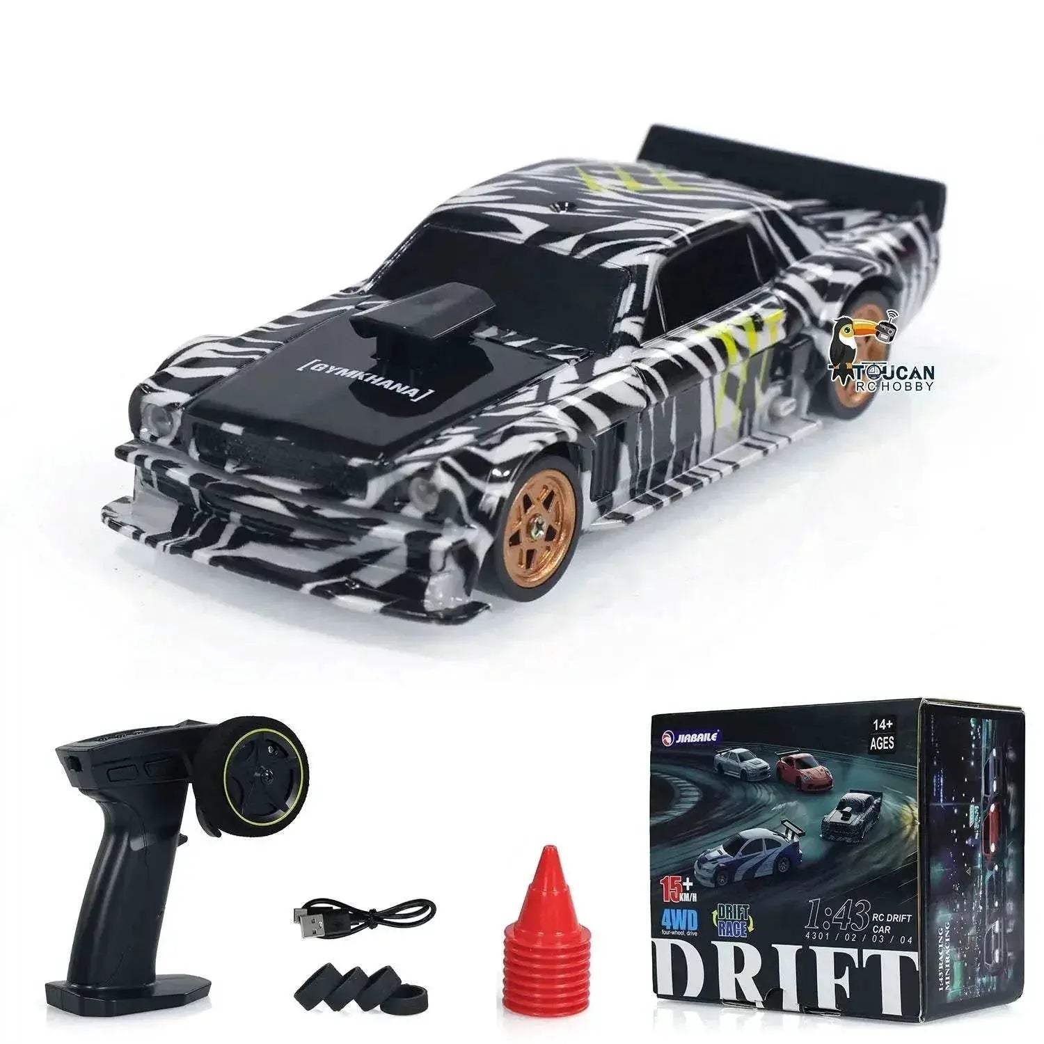  Mini Drift RC Car Toy 1/43 Scale 4WD Radio Control Racing Vehicle for  -  ToylandEU™