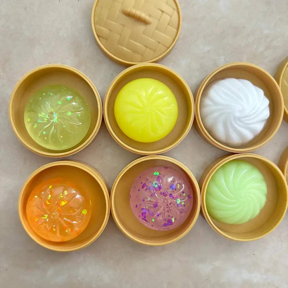  Mini Dumpling Steamer Bun Squishy Toys Stress Relief -  ToylandEU™