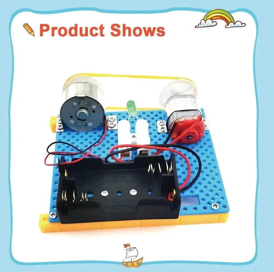  Mini Electric Generator Wheel Motor Model Energy Conversion DIY STEM Toys for Kids LED Education Science Experiment Project Gift -  ToylandEU™